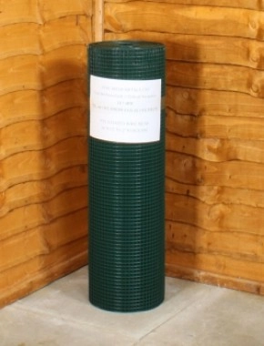 green pvc weldmesh 1/2 x 1/2 19G 3ft x 30m 1