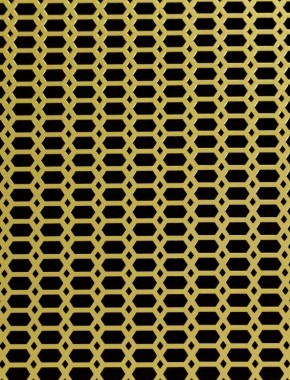 Slot & Diamond Gold anodised 1X1m with no backing mesh 1