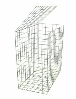 gabion basket Green PE 3mm 1m x 1m x 0.5m 1