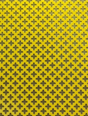 Small Cross Gold anodised 1X.665m with brass backing mesh cut to size 1