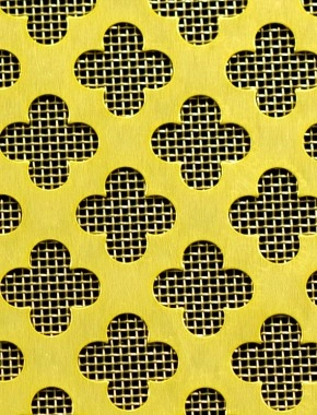 Large Club Gold anodised 2 X 1m with brass backing mesh cut to size