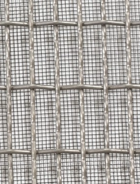 Crimped mesh 2 X 1 25 X 8 SS3042 SQUAREBLACKmesh 0