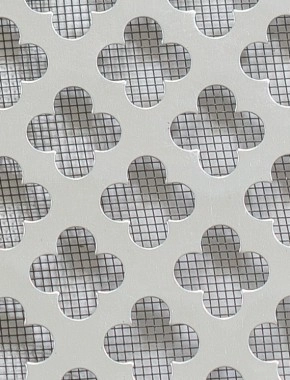 Large Club Silver anodised 2 X 1m with black backing mesh cut to size