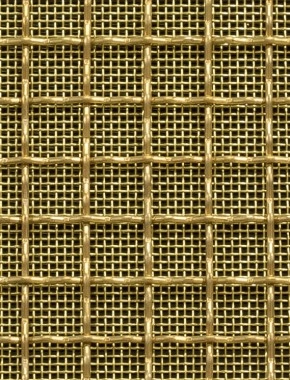 Crimped mesh 2 X 1 10X10 BRASS1.5 SQUAREBRASSmesh 0