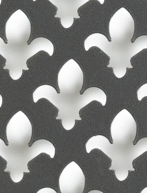 Fleur De Lys pewter 2 X 1m with no backing mesh cut to size