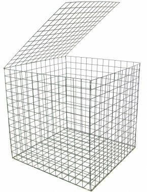 gabion basket Green PE 3mm 1m x 1m x 1m 0