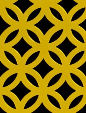 Inner Circle Gold anodised 1X1m with no backing mesh cut to size 0
