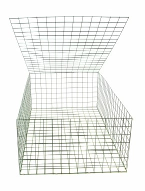 gabion basket Green PE 3mm 1.5m x 1m x 0.5m 0