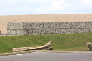 Costal gabion baskets