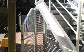 Understairs air conditioning cage