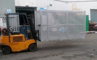 Security van cage