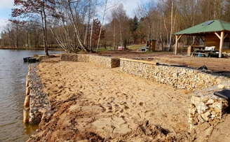 Gabion Fishing Platform France