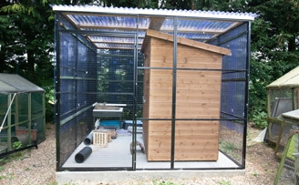RSPCA Rabbit rehoming pen