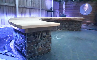 How to make a curved gabion bench.