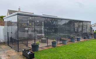 Avairy clad in Perspex